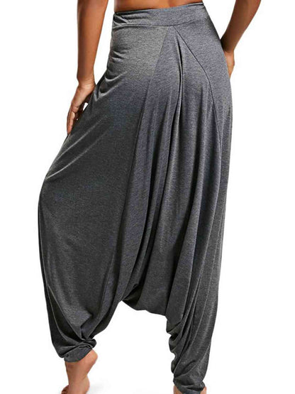Liana - tied mid waist long harem pants