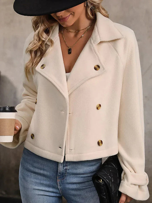 Polar Fleece Lapel Short Jacket