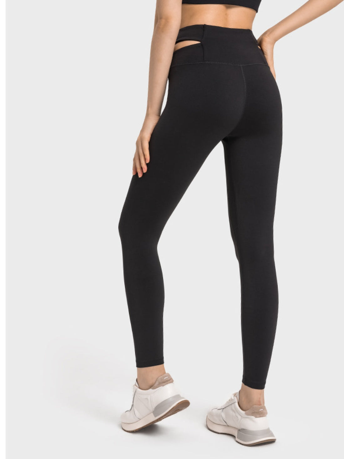 Womens crisscross cutout sports leggings