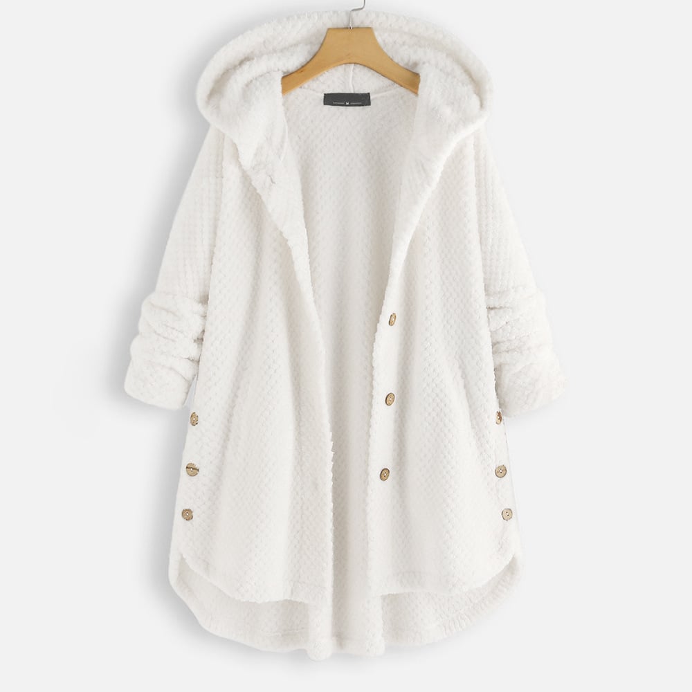 Women's loose large fleece sweater