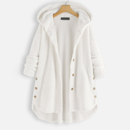 Women's loose large fleece sweater