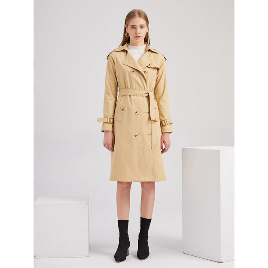 Long Waist Fashion Windbreaker Coat