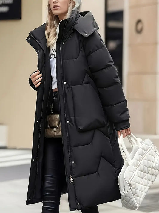 Mid-Length Winter Cotton Down Jacket