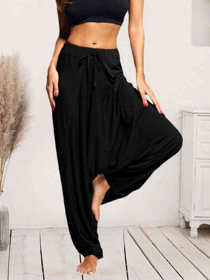 Liana - tied mid waist long harem pants