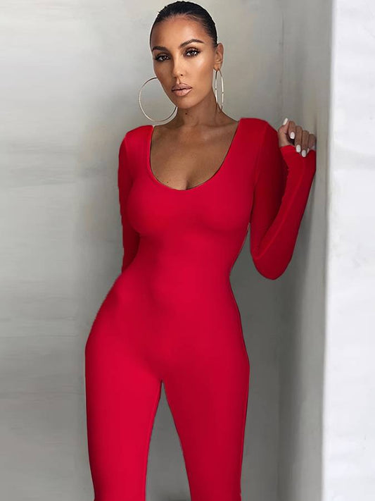 Casual Long Sleeve Everyday Wear Jumpsuit