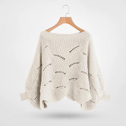Women's soft cable knit sweater