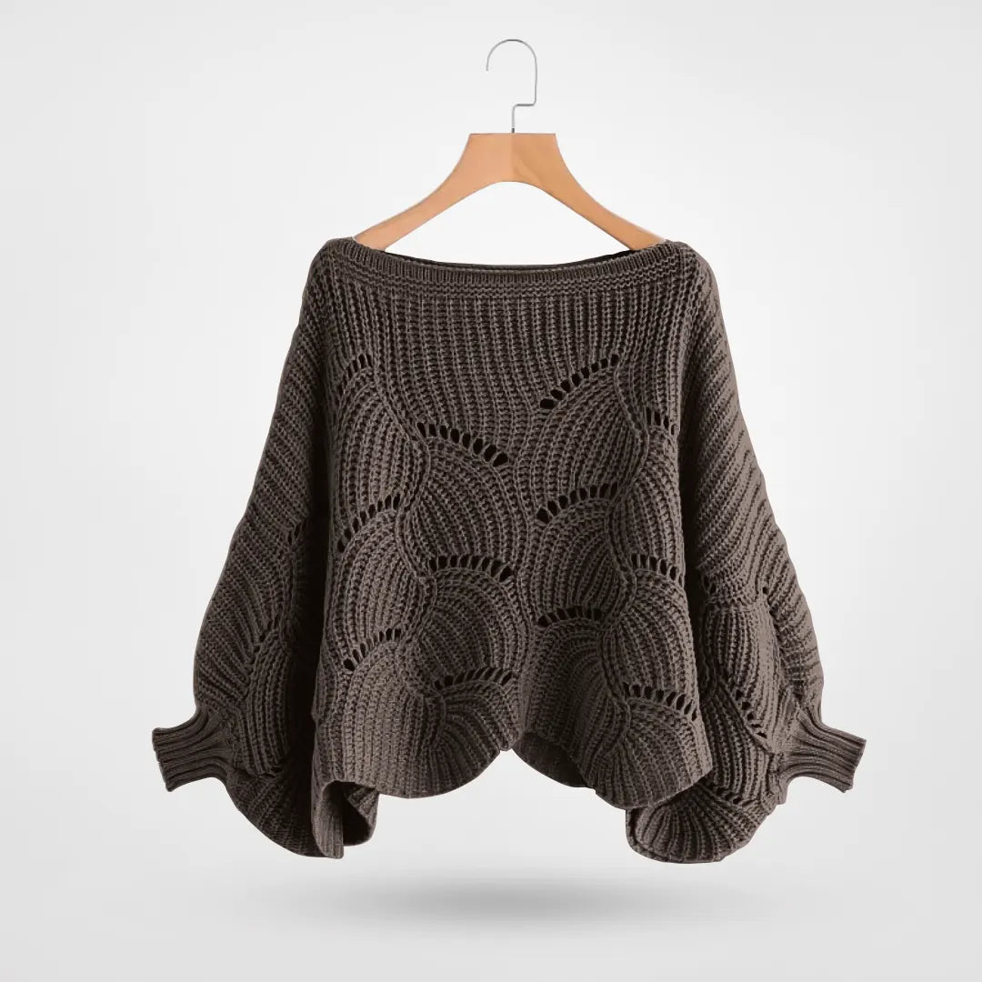 Women's soft cable knit sweater