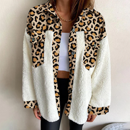 Women's plaid print jacket