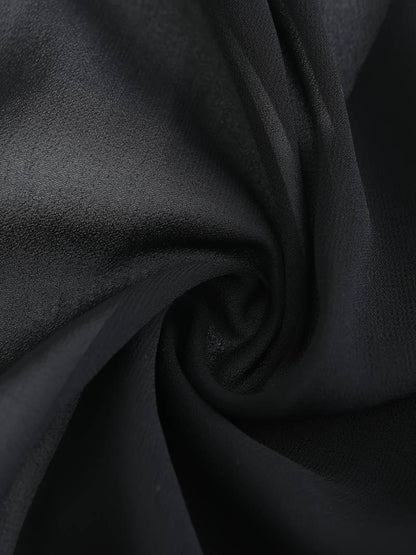 Women's Bolero Jacket - Open Front Tie Closure - Three-Quarter Sleeve Layering Piece