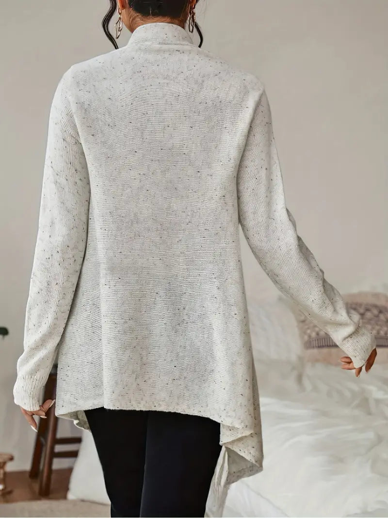 Slim Diagonal Style Fashion Coat Sweater
