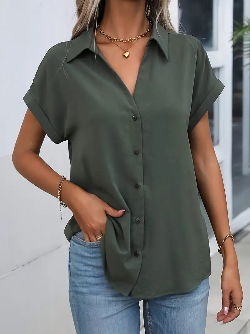 Women's casual short-sleeved top