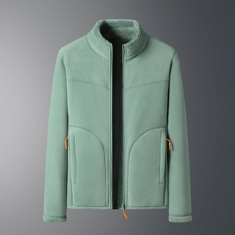 Double-Sided Fleece Velvet Cardigan Jacket