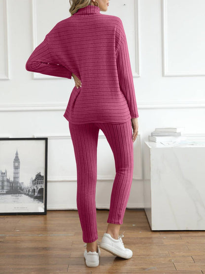 Women's elegant turtleneck and pants set