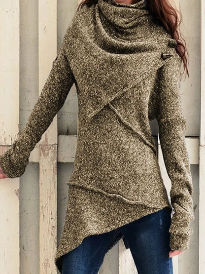 Women's long sleeve knitted sweater