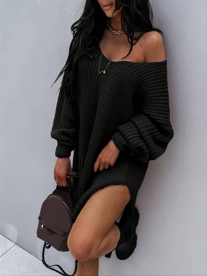 Women's oversized midi sweater