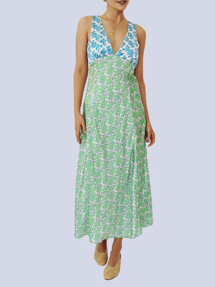 Floral Sleeveless Beach Dress