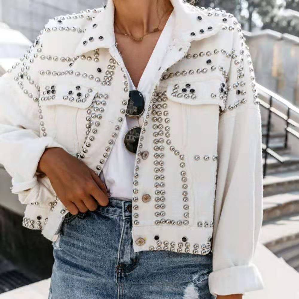 Women's washed denim jacket