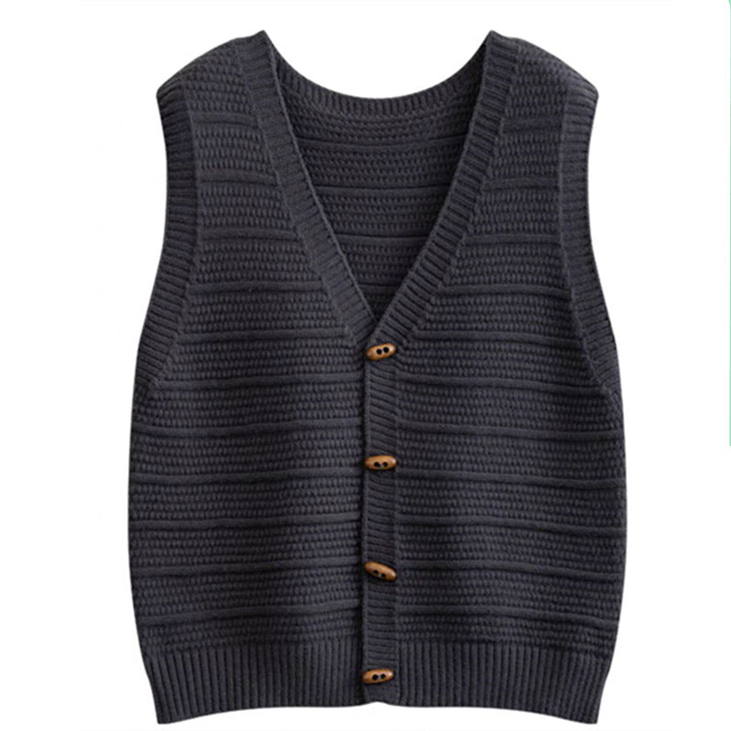 Women's knitted vest retro style