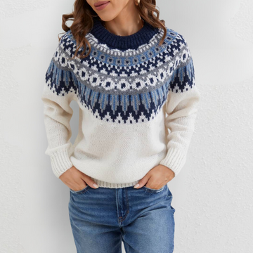 Aileen - stylish ethnic patterned sweater