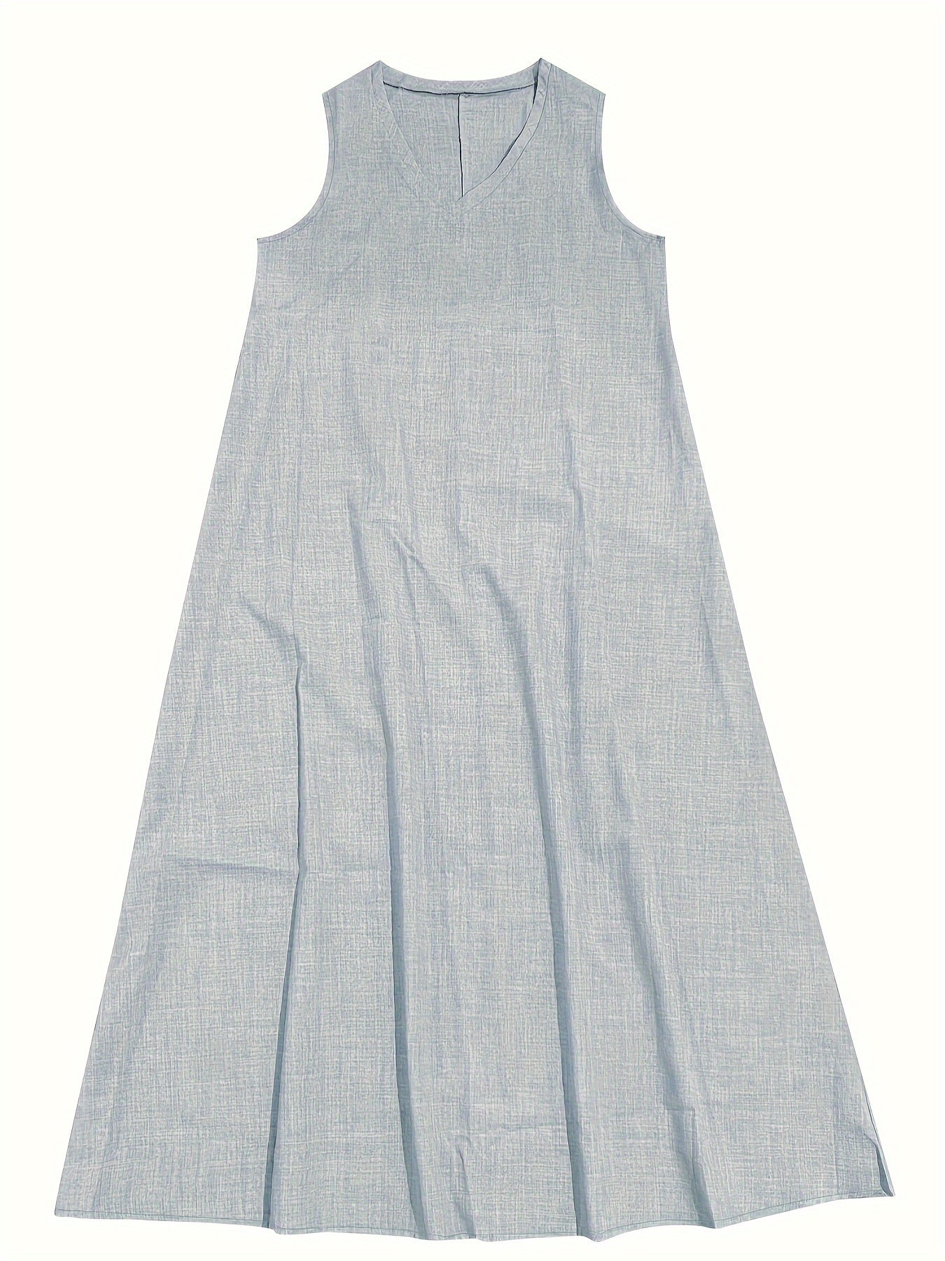 Women’s Maxi Dress - Sleeveless V-Neck - Flowy Relaxed Fit - Lightweight Breathable