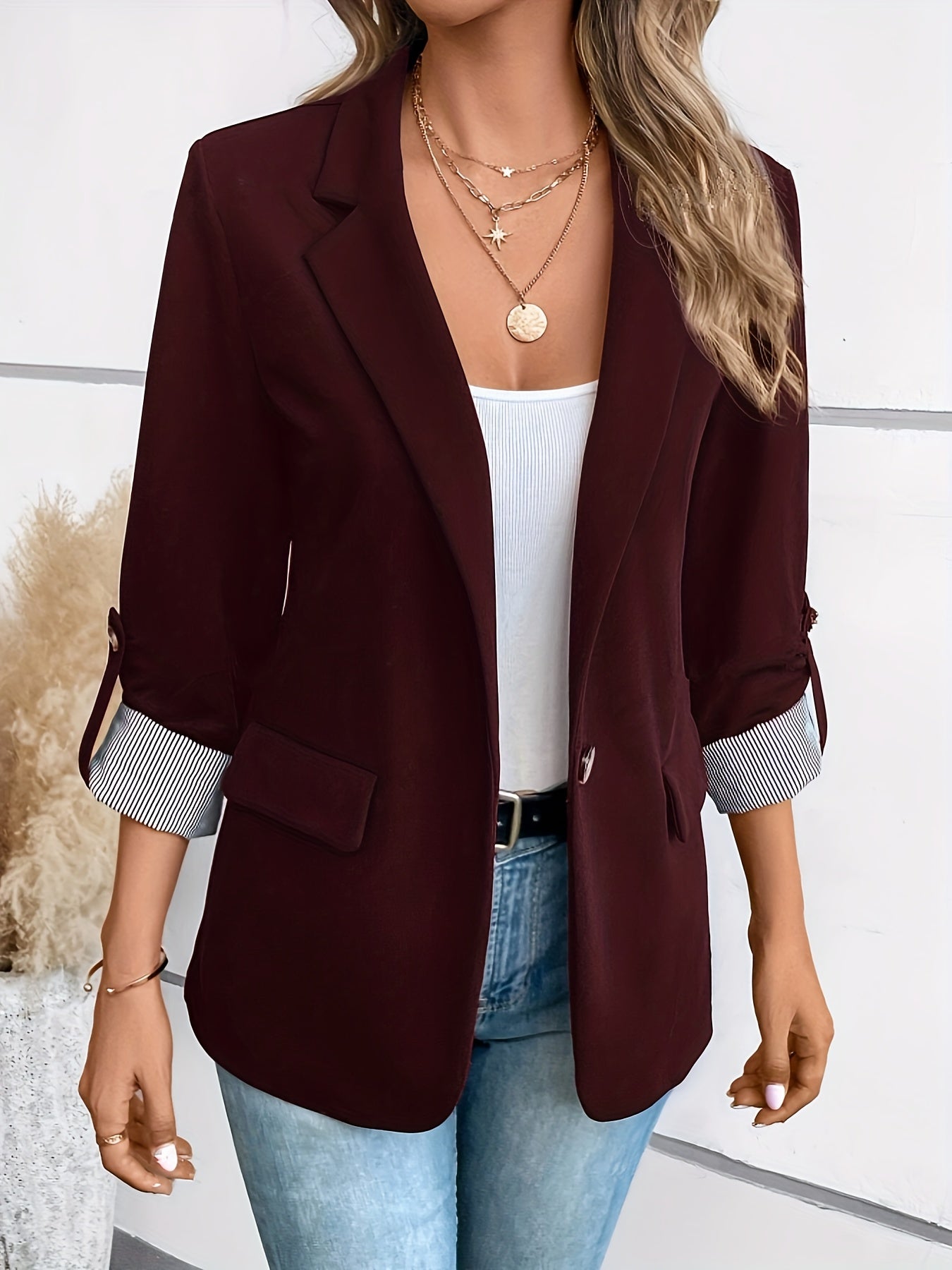 Women's classic work blazer
