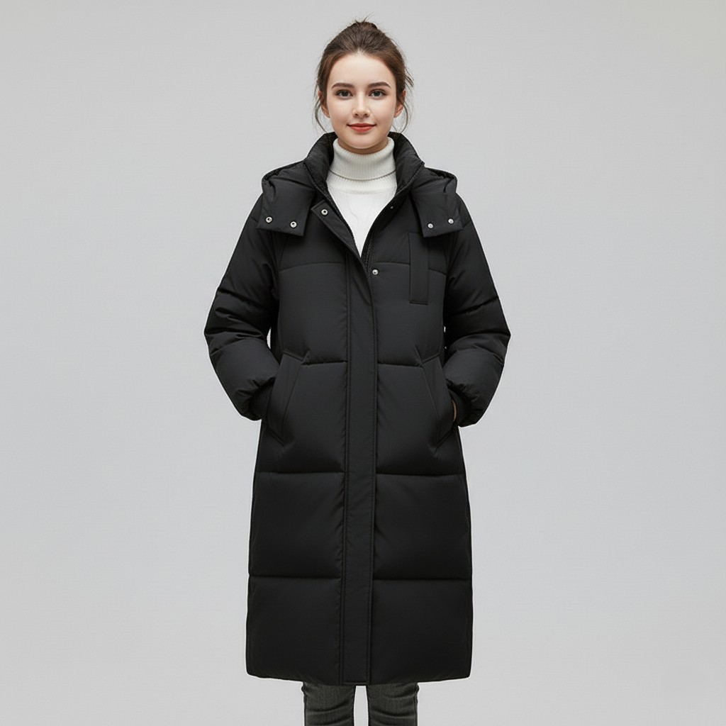 Long Puffer Jacket - Hooded - Winter Outerwear