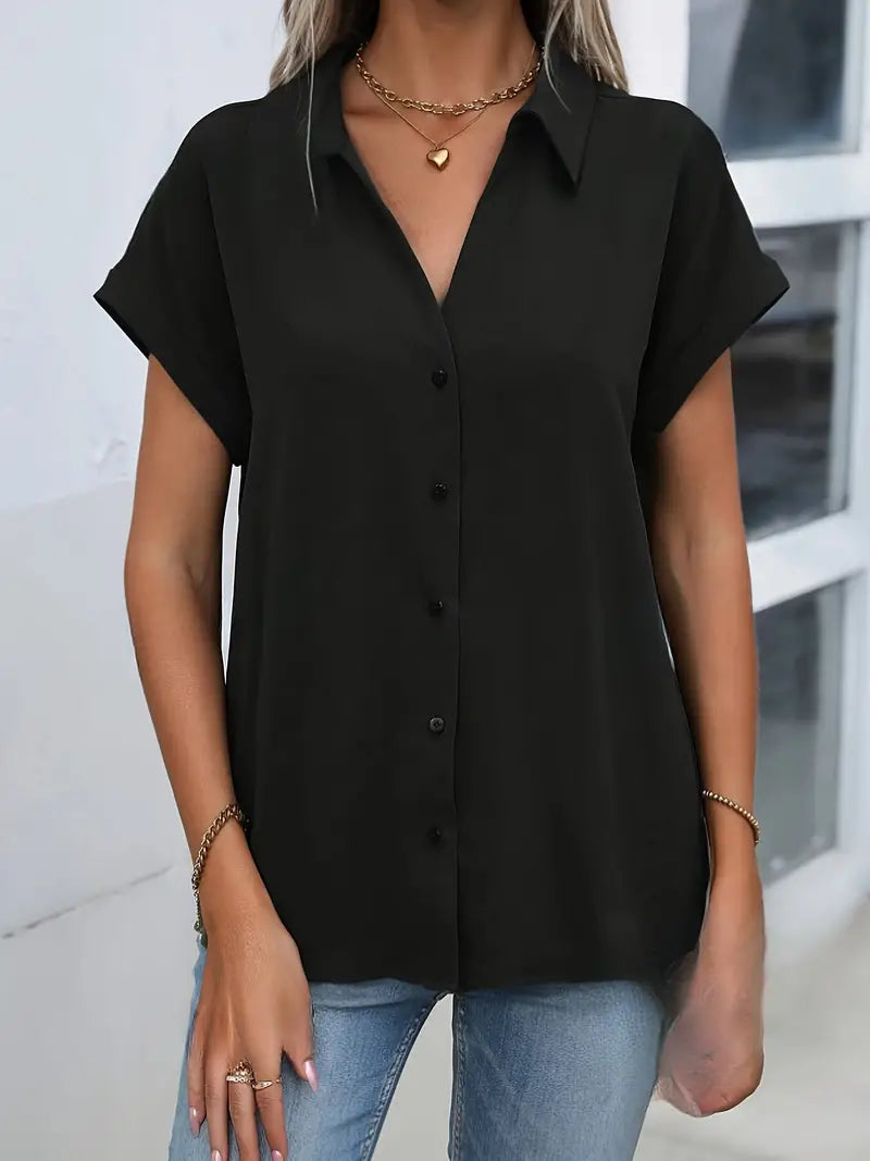 Women's casual short-sleeved top