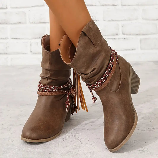 Rustic Charm Cowboy Boots
