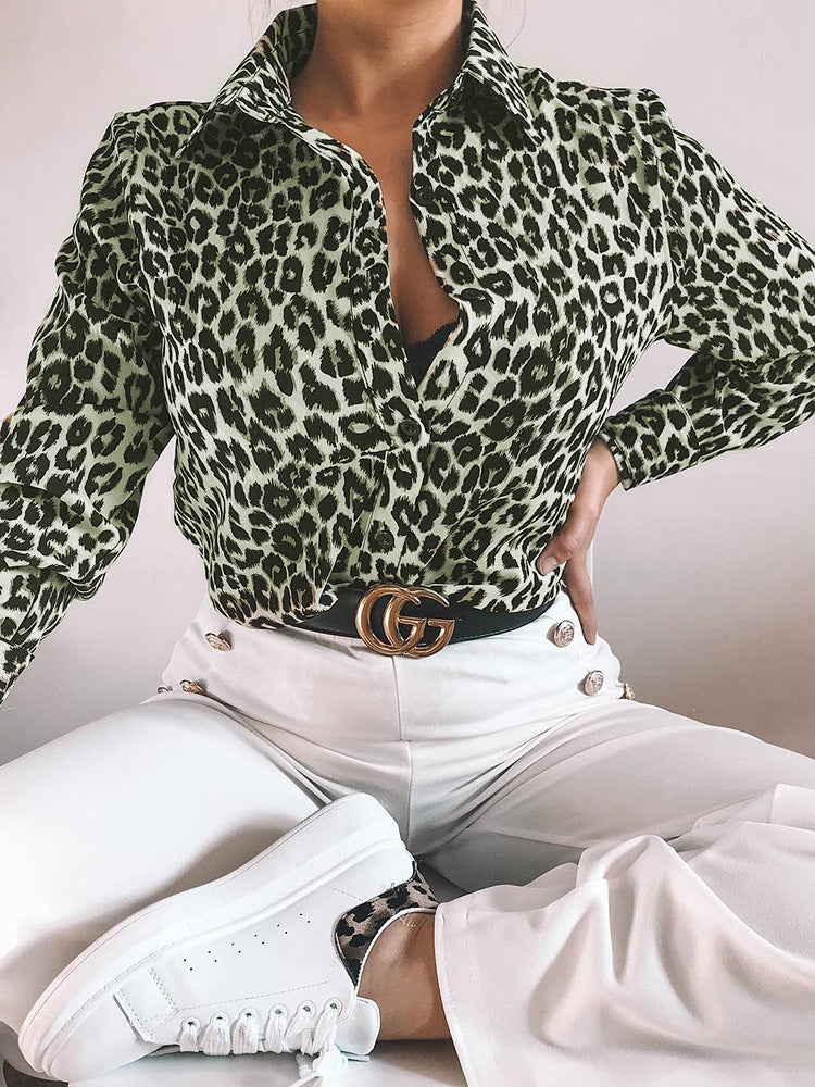 Leopard Print Blouse