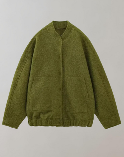 Women's oversized bomber jacket