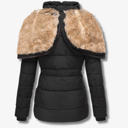 Women's warm jacket with hood