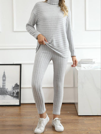 Women's elegant turtleneck and pants set