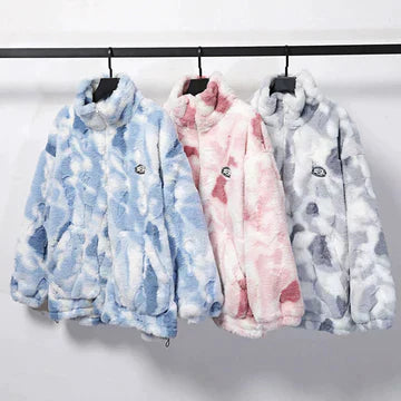 Women's high collar winter long sleeve jacket