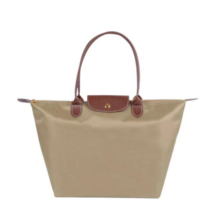 One-shoulder portable dumpling bag with sturdy handles for women