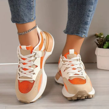 Women's thick-soled breathable mesh sneakers