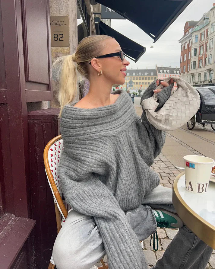 Off-Shoulder Cozy Sweater