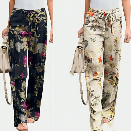 Floral Pattern Trousers