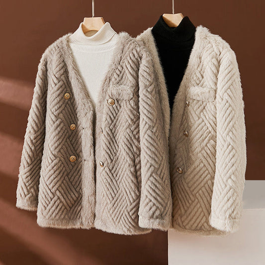 Imitation Mink Fur Winter Coat