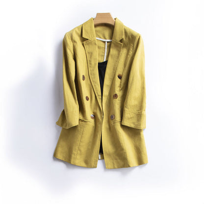 Women's 3/4 blazer with button closure
