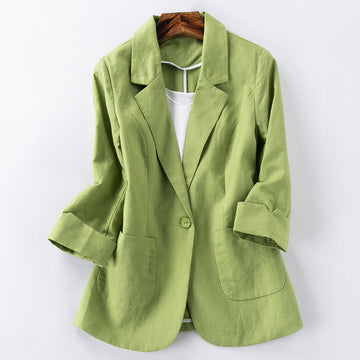 Women'sversatile three-quarter sleeve thin blazer