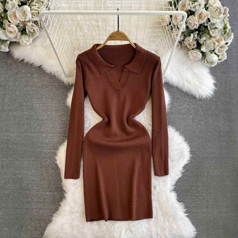 Slim Fit Autumn Sweater Dress