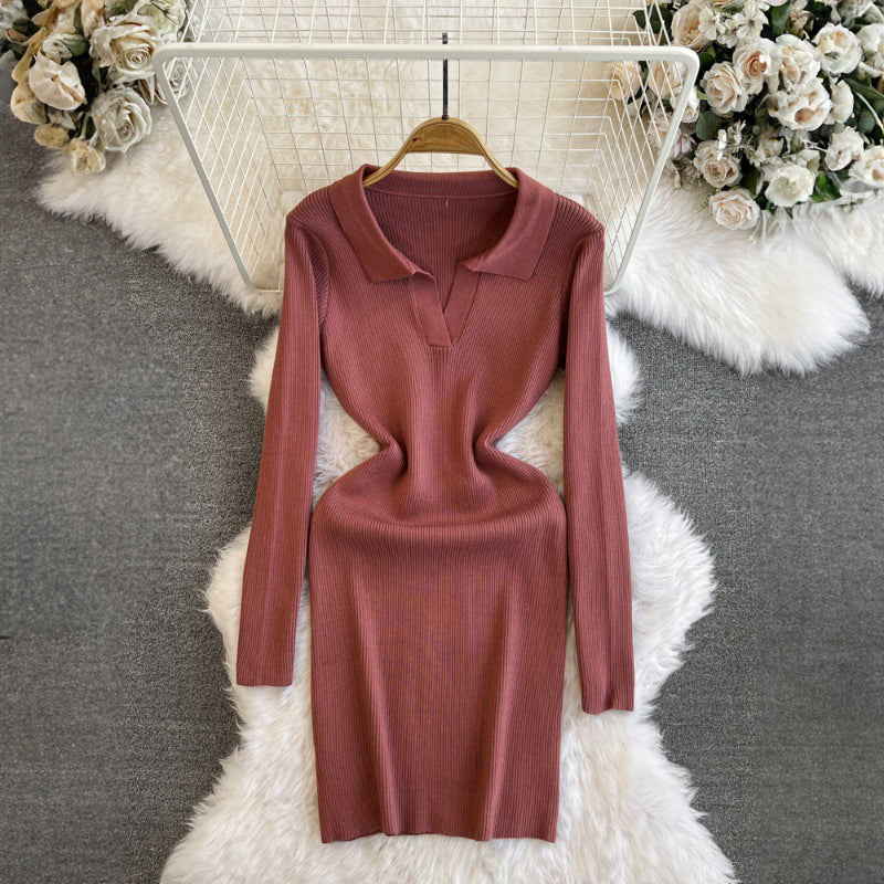 Slim Fit Autumn Sweater Dress
