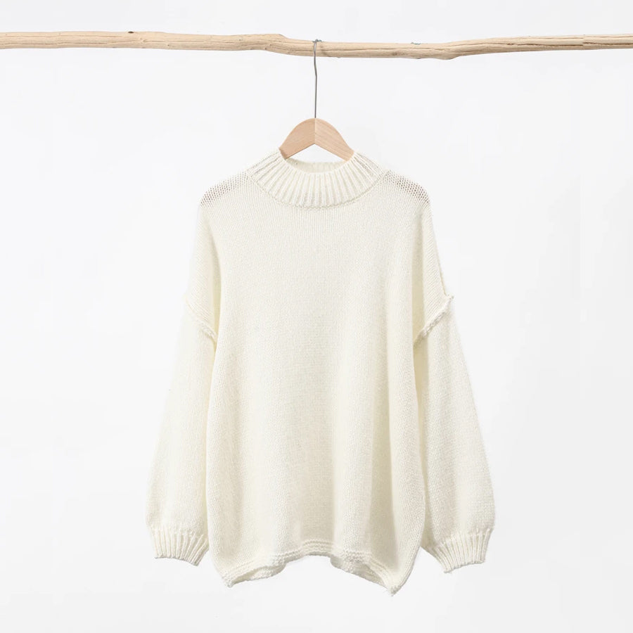 Loose Knit Round Neck Sweater