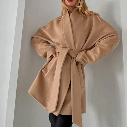 Water Ripple Double-Faced Elegant Coat