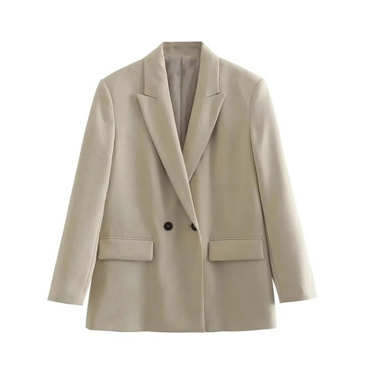 Double-Breasted Loose Fit Suit Jacket