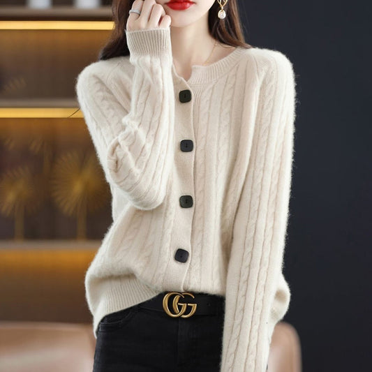 Loose Button-Down Spring/Autumn Sweater