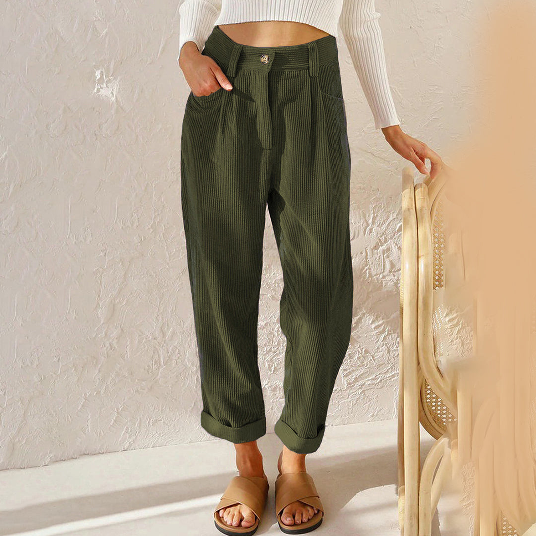 High waist cozy pants for women