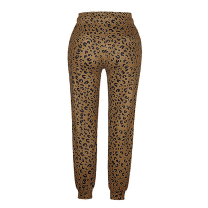 Raelynn - Trousers decorated with leopard print