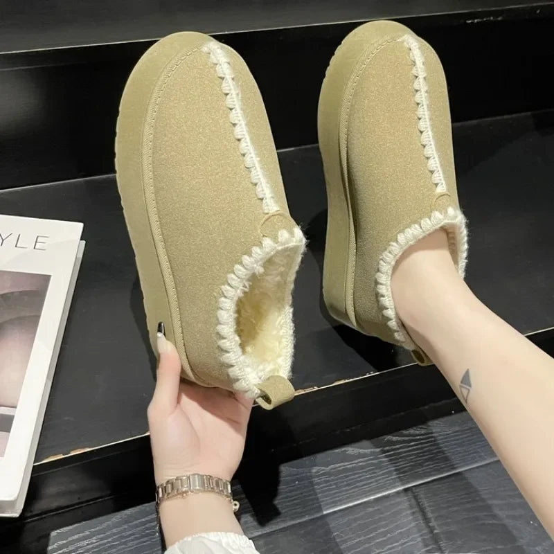 Chic low-top design winter boots for women