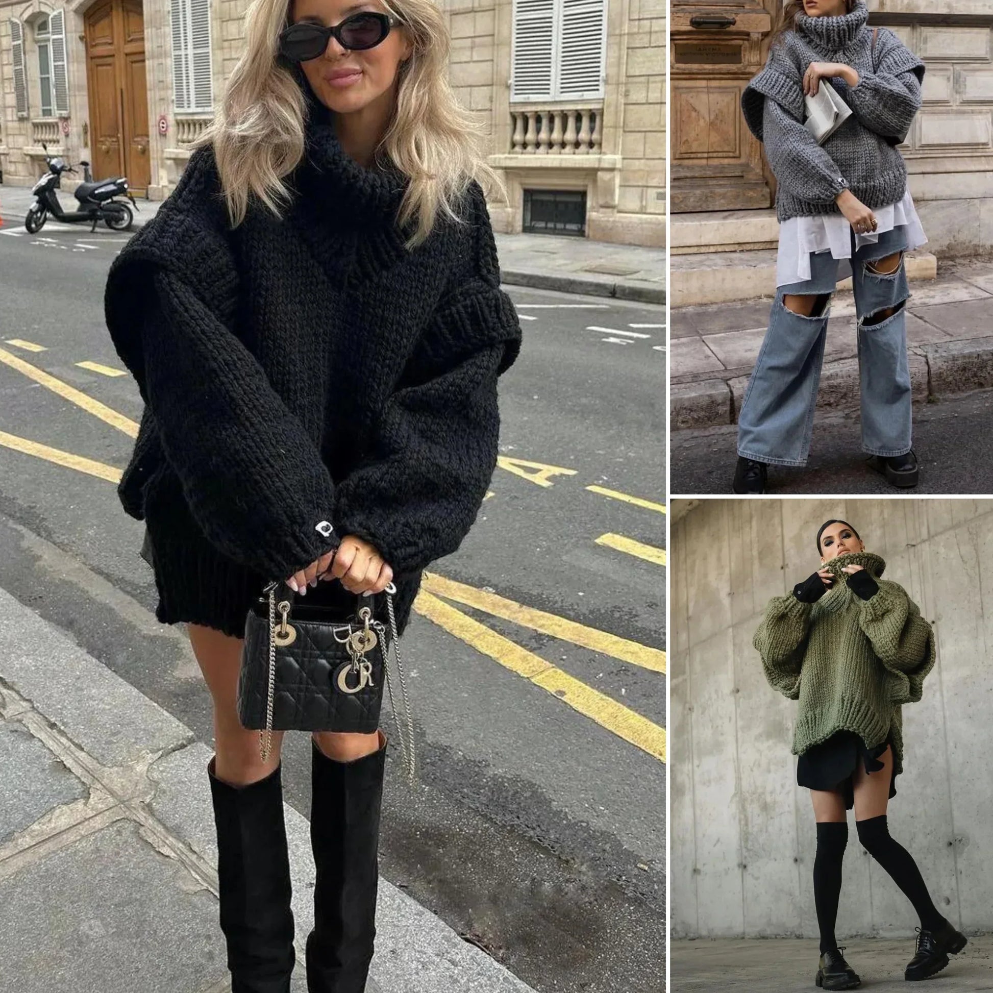 Knitted Turtleneck Sweater